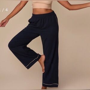 Cosabella Navy Cotton Modal Pajama Pants - Size Large